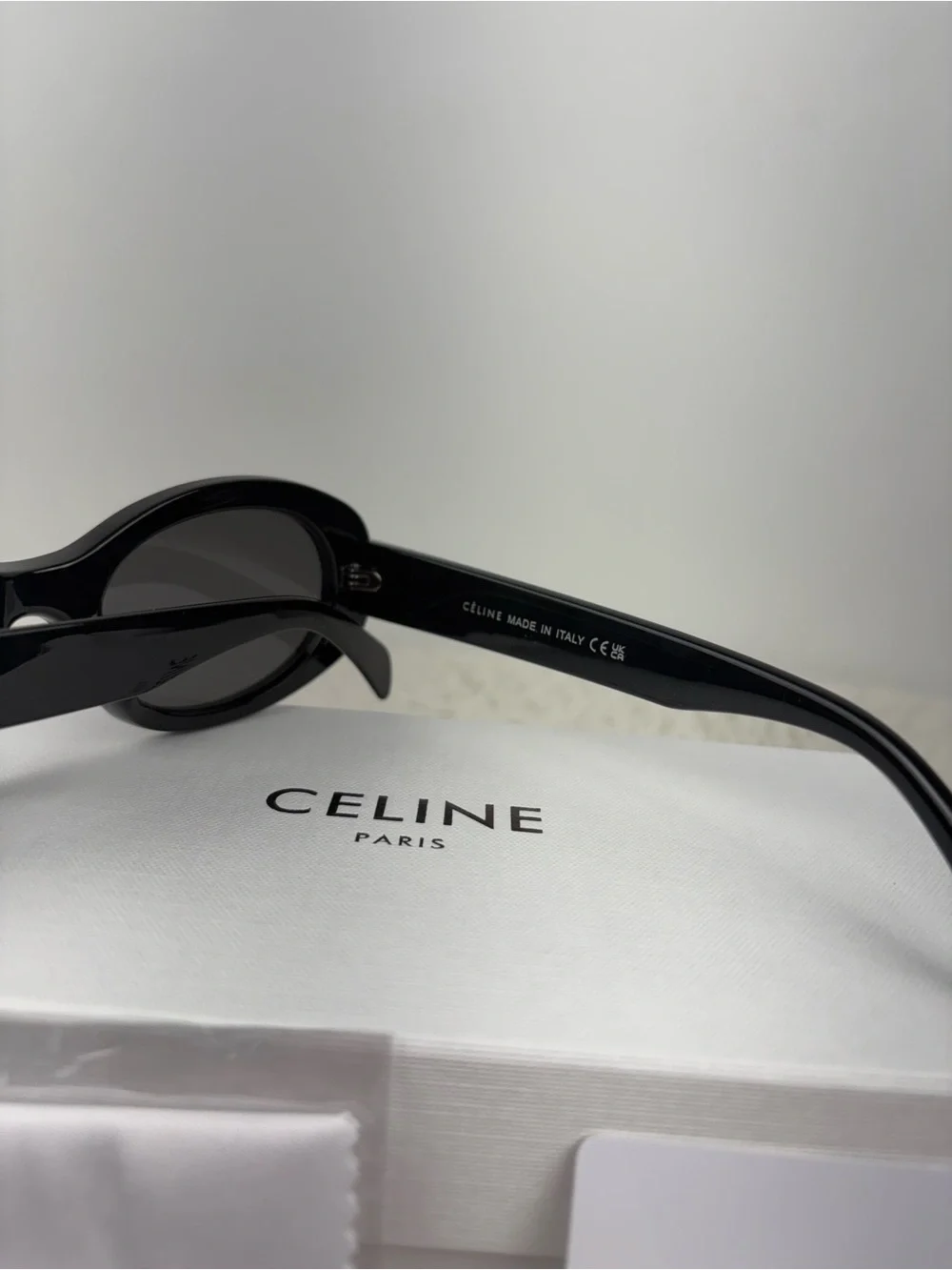 Celine Triomphe CL40194U Black Sunglasses Grey Lenses Excellent Condition